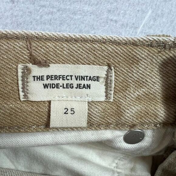 MADEWEL Jean Women 25 The Perfect Vintage Wide-Leg Jean in Light Chestnut Wash - Picture 8 of 11
